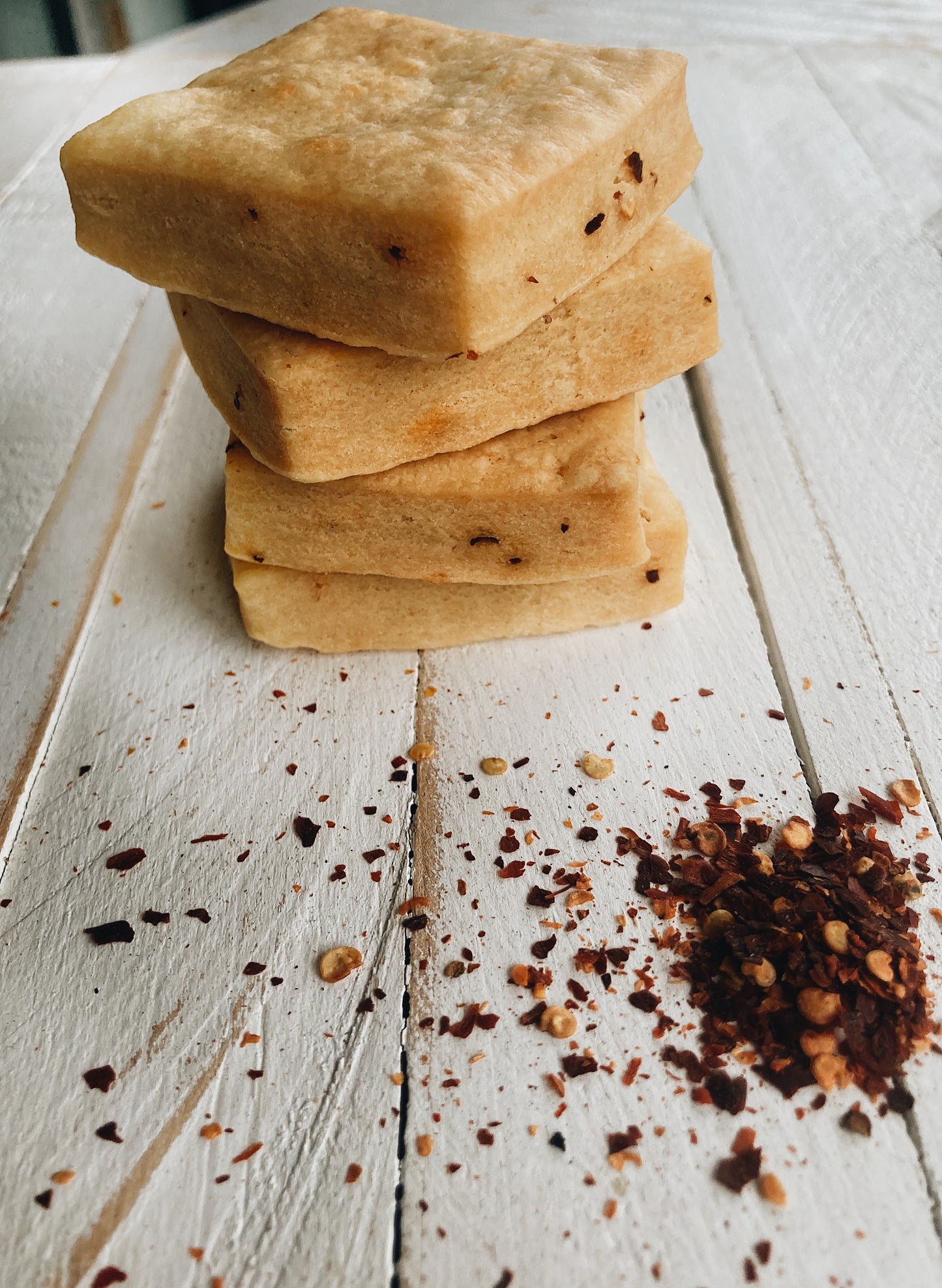 Spicy Cheddar Shortbread