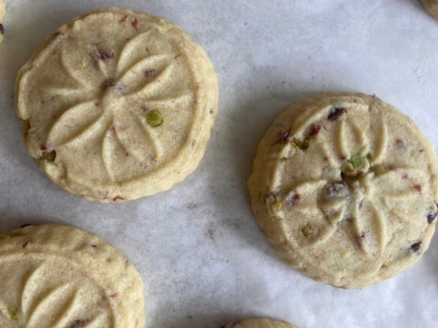 Pistachio Cranberry Shortbread