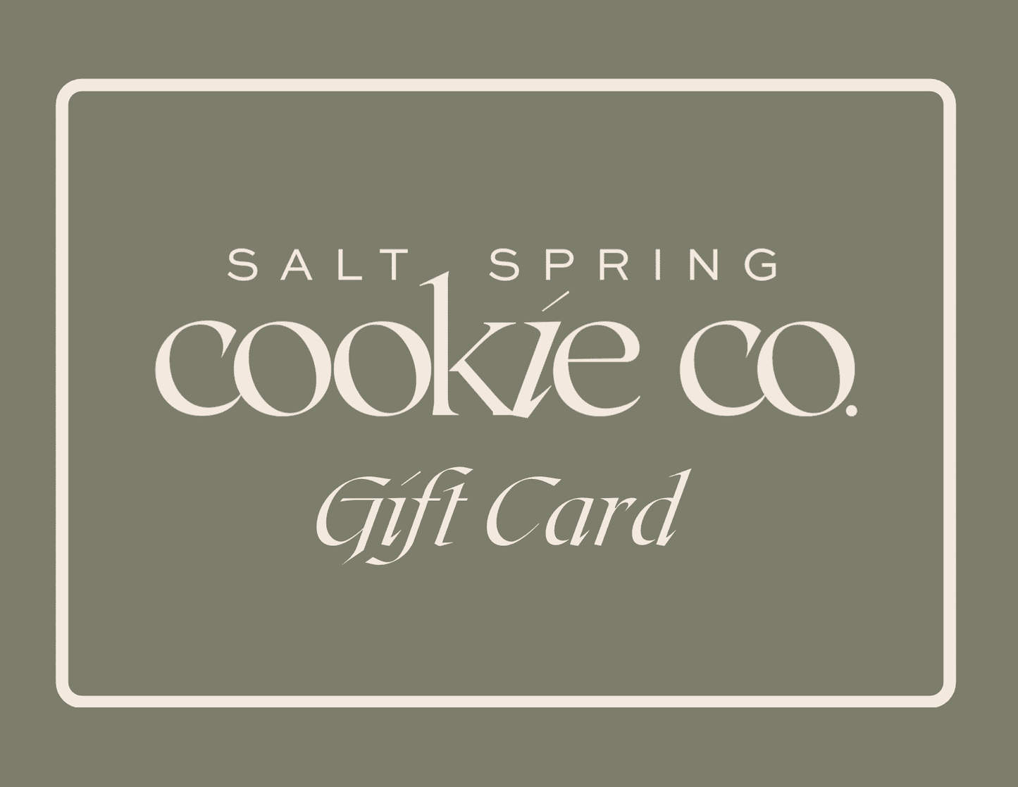 Salt Spring Cookie Co Gift Card - Salt Spring Cookie Co