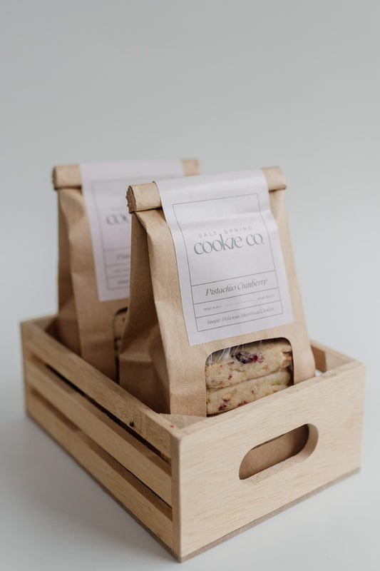 Pistachio Cranberry Shortbread - Salt Spring Cookie Co